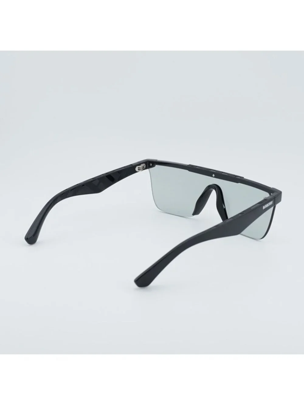 Burberry BE4480D 300169 Sunglasses Black Square Frame, Light Gray Lenses - Picture 4 of 12